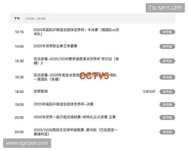 CCTV5世界杯乒乓球直播精彩对决全程高清呈现巅峰盛宴实时解说 CCTV5世界杯乒乓球直播精彩对决全程高清呈现巅峰盛宴实时解说